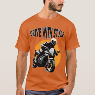 T-shirt Motocycliste pratiquant le sport moto