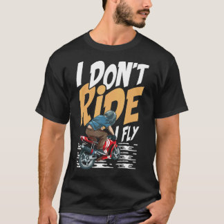 T-shirt Motocycliste Qui Dit Pour Motocycliste Et Vélo