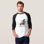 T-shirt MotoFemina 3/4 raglan de douille (Devant entier)