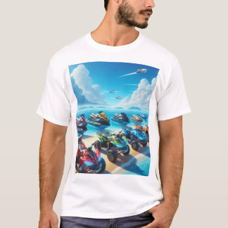 T-Shirt Motomarines, scooters des mers et VTT Pla