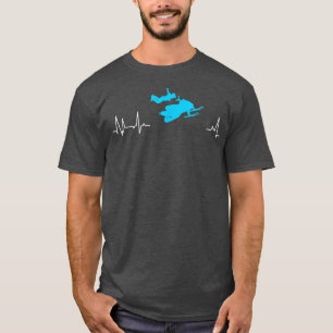 T-shirt Motoneige Cartouche motoneige motoneige rythme car