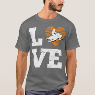 T-shirt Motoneige Motoneige Snow Sledge