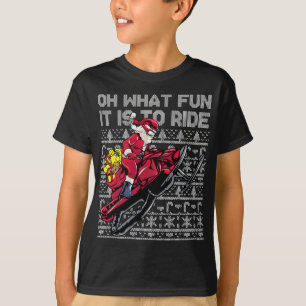 T-shirt Motoneige Père Noël Oh Quel Amusement C'Est De Cir