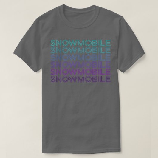 T-shirt Motoneige Rétro (Design devant)