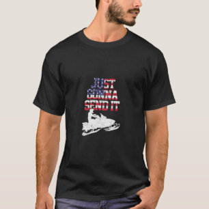 T-shirt Motoneige Vient De L'Envoyer Drôle Motoneige Gif
