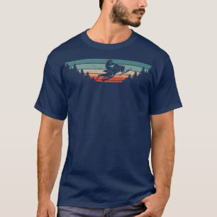 T-shirt Motoneige Vintage Motoneige Retro Winter Sport