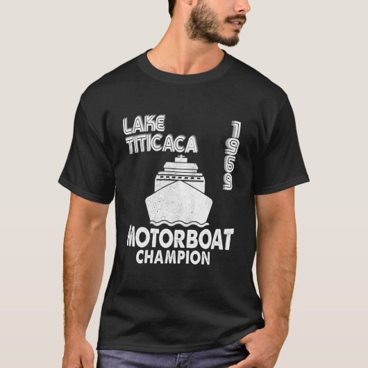 T-shirt Motor Boat Champion Lake Titicaca 'S Py (Devant)