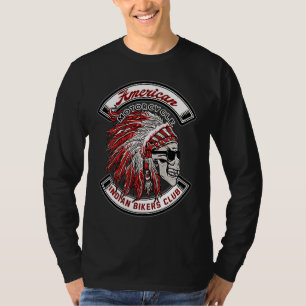 T-shirt Motorcycle américain Indian Bikers Motorcycle Bike