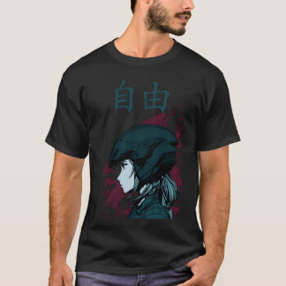 T-shirt Motorcycle anime girl family
