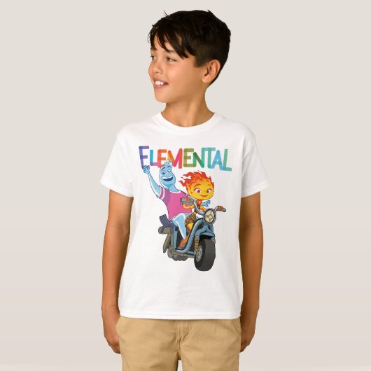 T-shirt Motorcycle élémentaire Wade Ember (Devant entier)