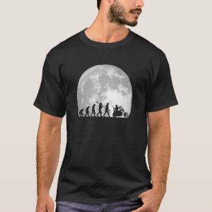 T-shirt Motorcycle Evolution Vintage Chopper Biker Motorcy