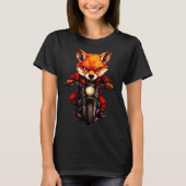 T-shirt Motorcycle Foxes (Devant)
