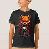 T-shirt Motorcycle Foxes  (Devant)