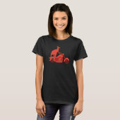 T-shirt Motorcycle Kangaroo Faune Animale Australie (Devant entier)