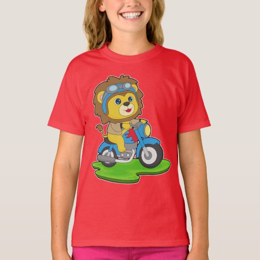 T-shirt Motorcycle Lion (Devant)