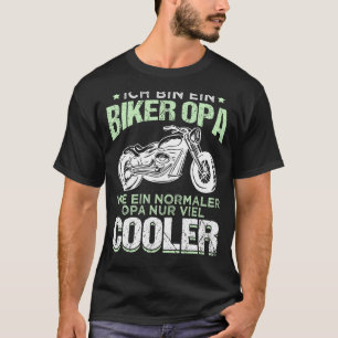 T-shirt Motorcycle Mens Ich Bin Ein Biker Opa Moteur