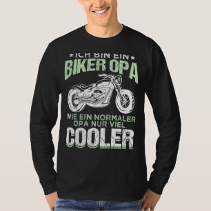 T-shirt Motorcycle Mens Ich Bin Ein Biker Opa Moteur