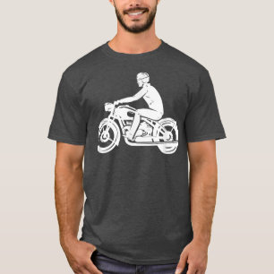 T-shirt Motorcycle Motorbike Biker Chopper Racer Bike Race