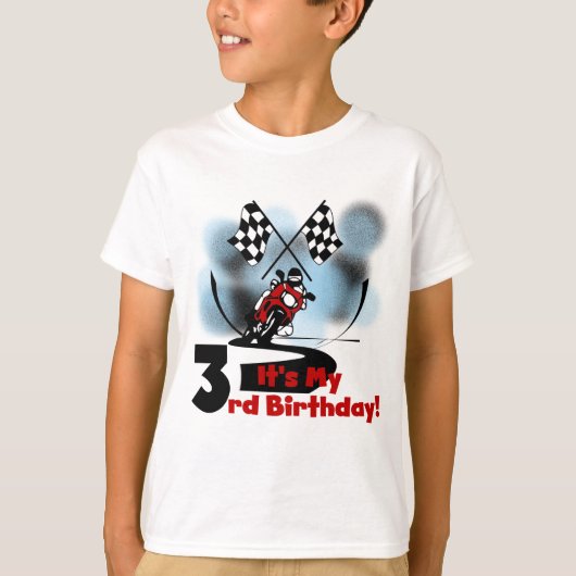 T-shirt Motorcycle Racing 3e maillots d'anniversaire (Devant)