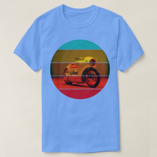 T-shirt Motorcycle Retrofuture (Design devant)