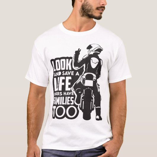 T-shirt Motorcycle Ride Speed and Freedom Design (Devant)