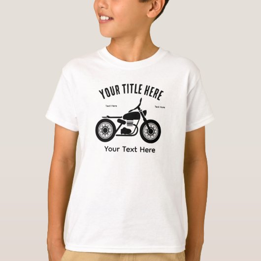 T-shirt Motorcycle Ride Speed and Freedom Design (Devant)