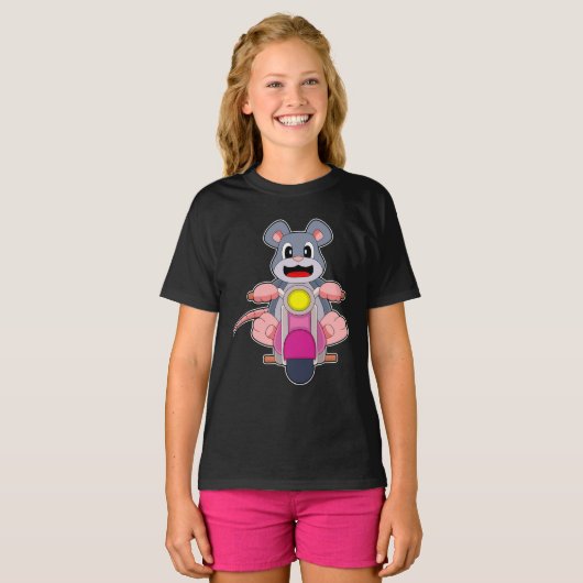 T-shirt Motorcycle souris (Devant entier)