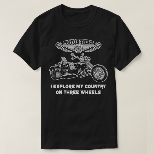 T-shirt Motorcycle Trike Motortrike Motor Three Wheeler Bi (Design devant)