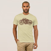 T-shirt Motorcycle vintage (Devant entier)