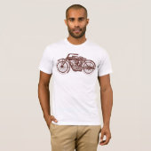 T-shirt Motorcycle vintage (Devant entier)
