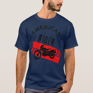 T-shirt Motorcycle Vintage Biker American Rider
