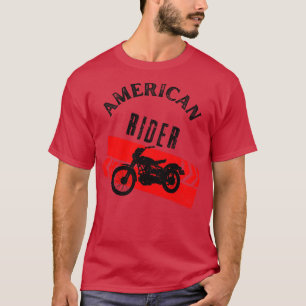 T-shirt Motorcycle Vintage Biker American Rider