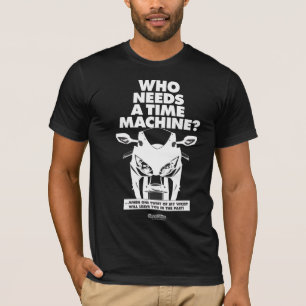 T-shirt motorfiets - tijdmachine