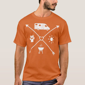T-shirt Motorhome accessoire cadeau conducteur moto-home