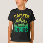 T-shirt Motorhome RV Camping Camper Buddies Camper Van (Devant)