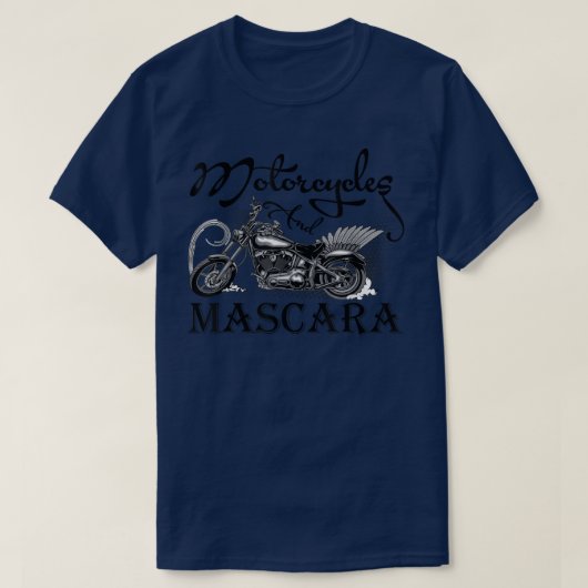 T-shirt Motos Pour Femmes Et Mascara CC (Design devant)