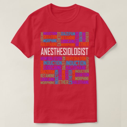 T-shirt Mots anesthésistes (Design devant)