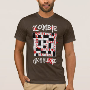 T-shirt Mots croisé de zombi