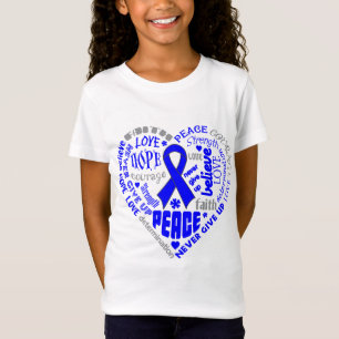 T-Shirt Mots de coeur de conscience de histiocytose