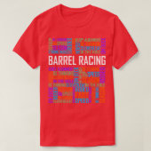 T-shirt Mots de course de baril (Design devant)