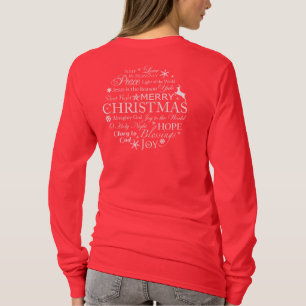 T-shirt Mots de Noël typographie