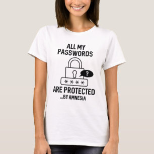 T-shirt Mots de passe d'amnésie