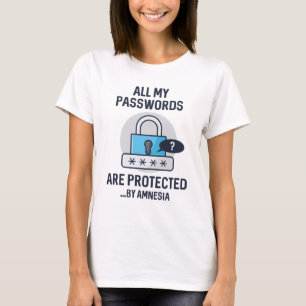 T-shirt Mots de passe d'amnésie