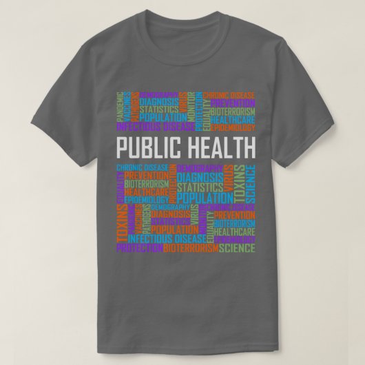T-shirt Mots De Santé Publique (Design devant)