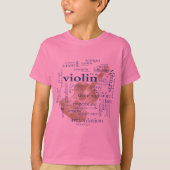 T-shirt Mots de violon (Devant)