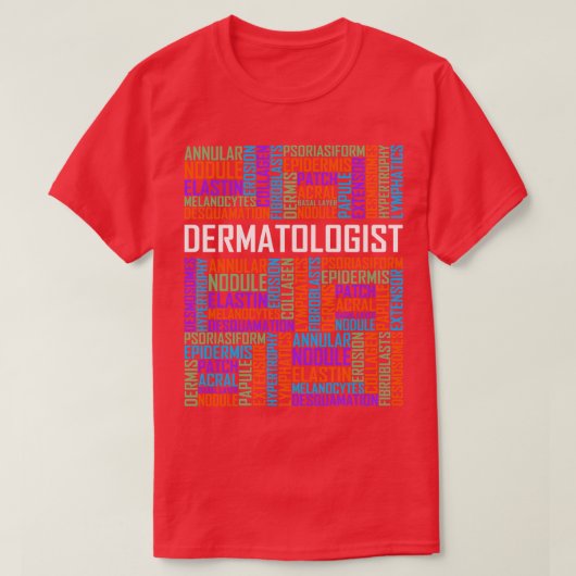 T-shirt Mots dermatologues (Design devant)