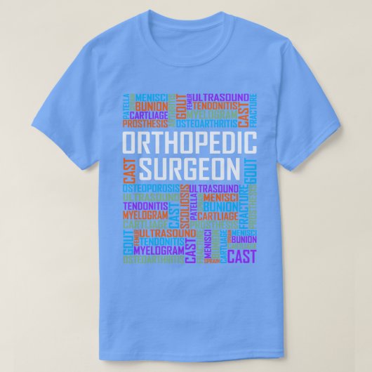 T-shirt Mots du chirurgien orthopédique (Design devant)
