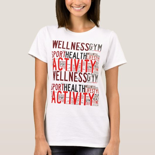 T-shirt Mots fitness (Devant)