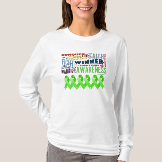 T-shirt Mots inspirés de lymphome de Non-Hodgkins (Devant)