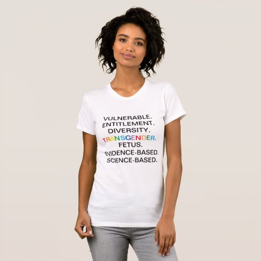 T-shirt Mots interdits par CDC (Devant entier)